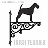 Irish Terrier Ornate Wall Bracket